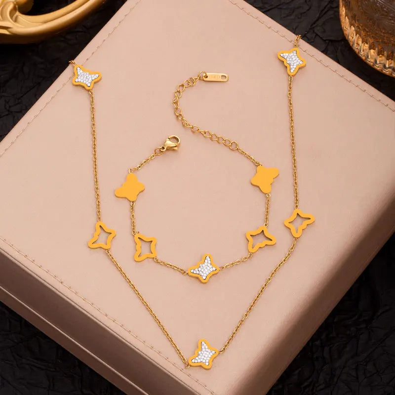 Charming Zircon Butterfly Set