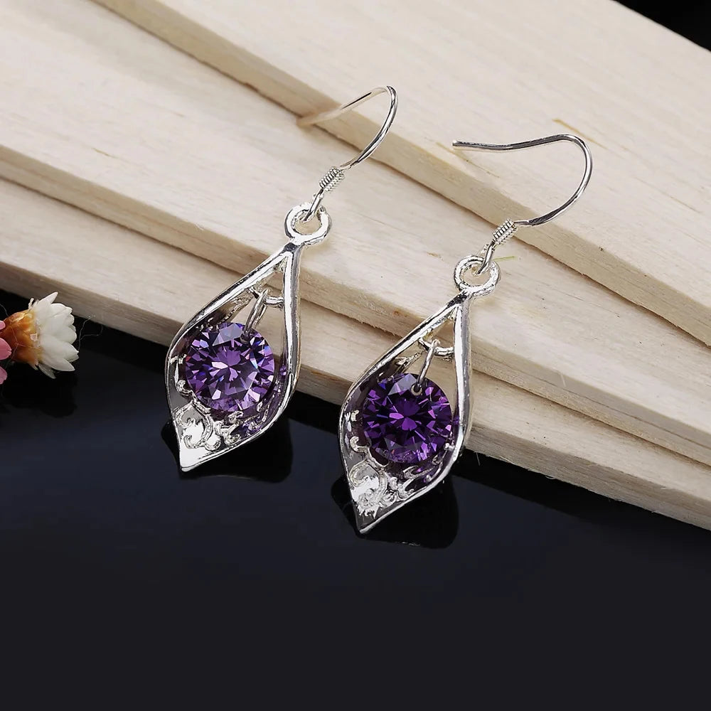 ✨ 925 Silver Amethyst Earrings ✨