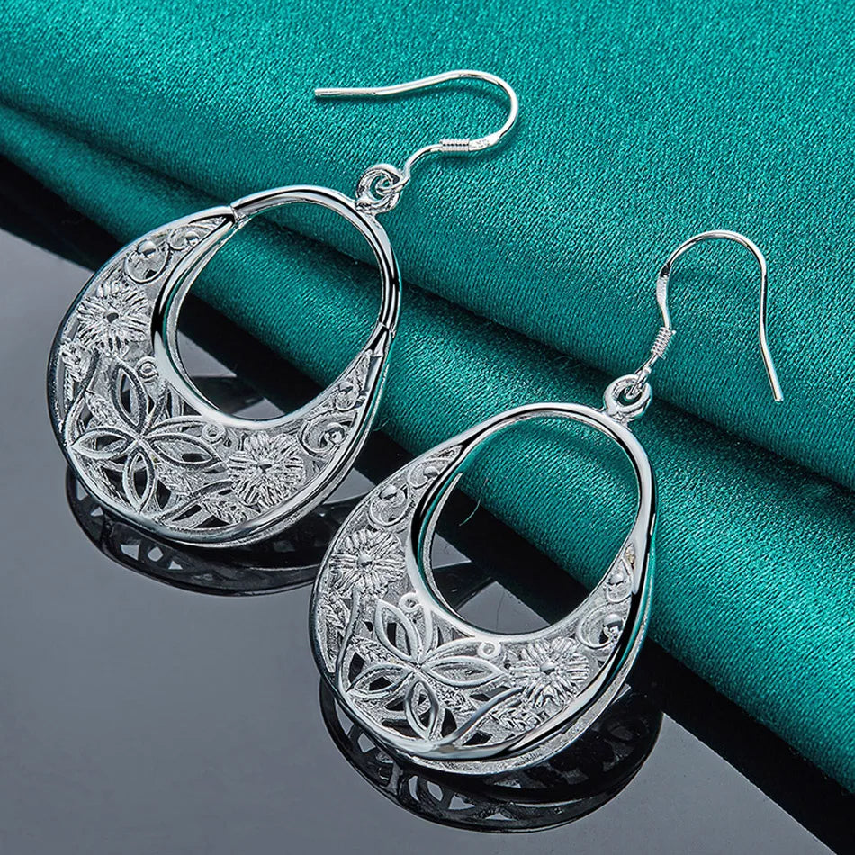 👜 Sterling Silver Handbag Earrings