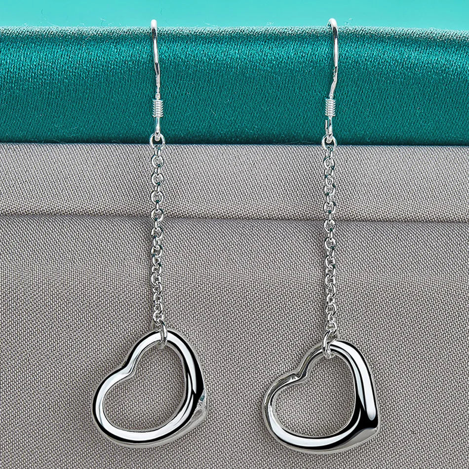 💖 Sterling Silver Heart Earrings