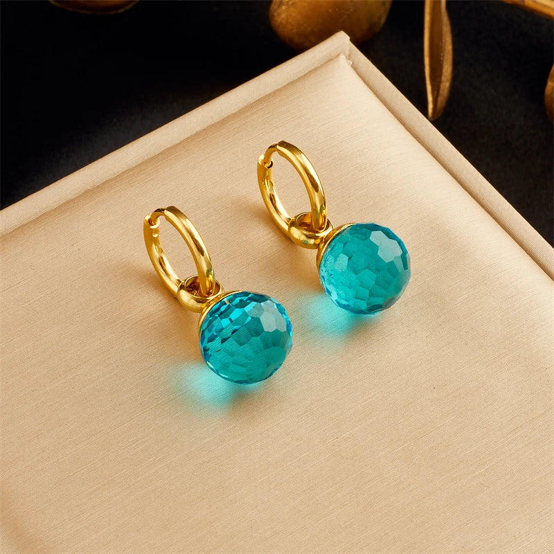 Elegant Geometric Crystal Earrings