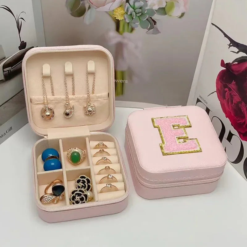 Personalized Mini Jewelry Box with A-Z letters