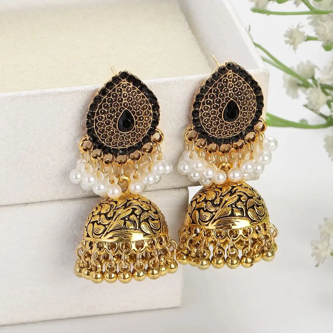 ✨ Afghan Royal Jhumkas – Timeless Elegance