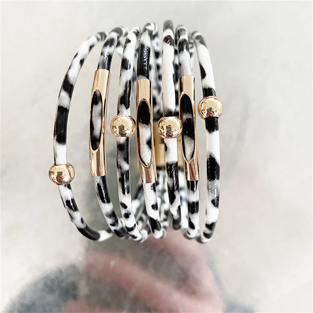 Fierce Leopard Boho Bracelet Set