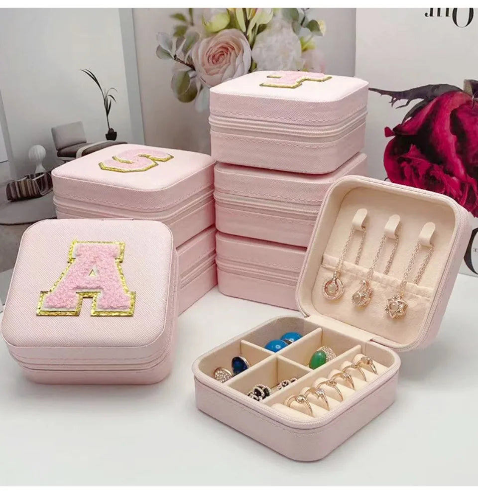 Personalized Mini Jewelry Box with A-Z letters