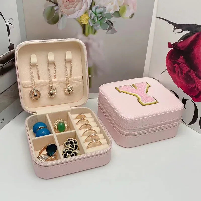 Personalized Mini Jewelry Box with A-Z letters