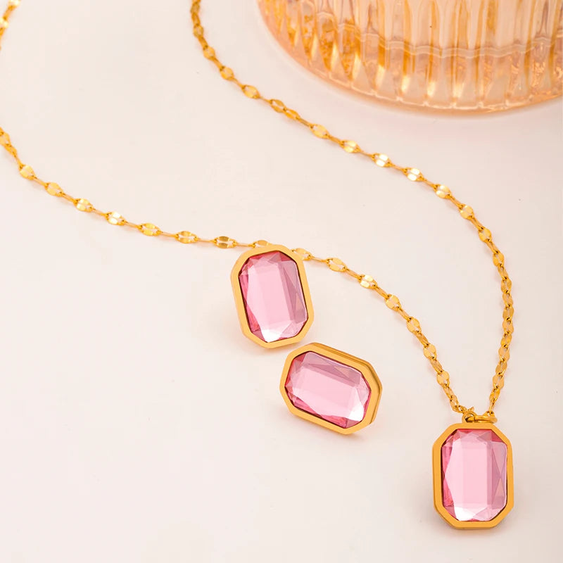 Everlasting Pink Crystal Set