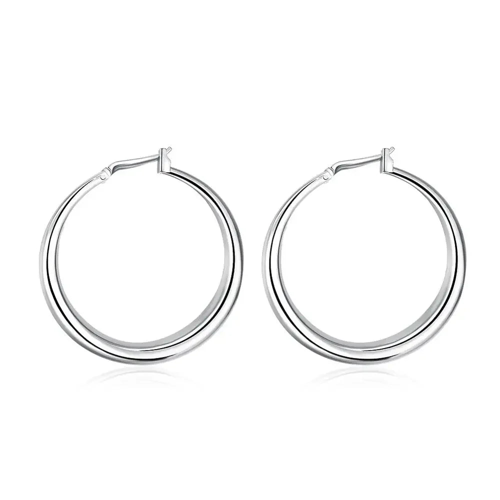 🔥 "LuxeHoop™ 925 Silver Earrings" 🔥