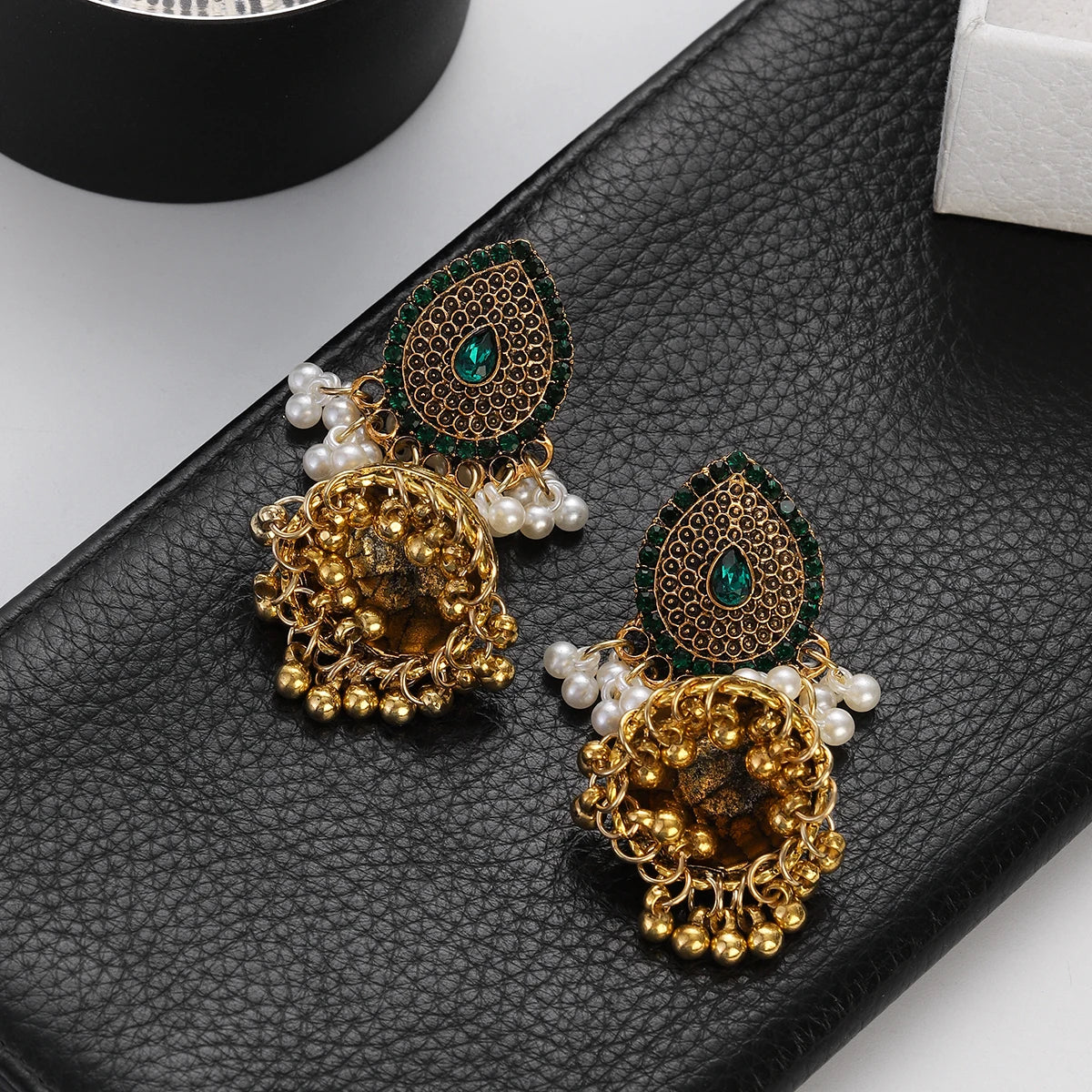 ✨ Afghan Royal Jhumkas – Timeless Elegance