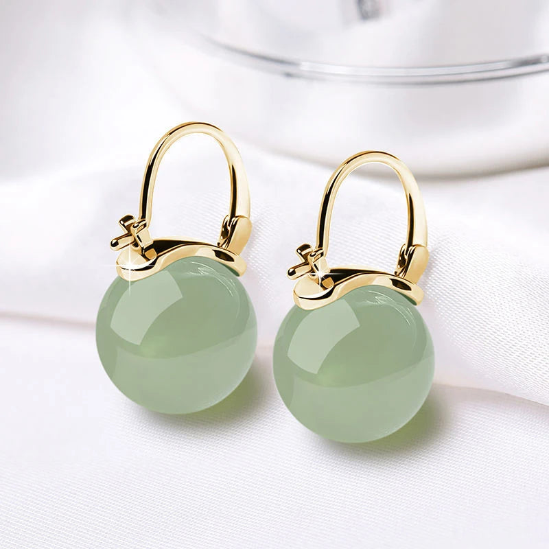 Luxury Handcrafted Jade Earrings