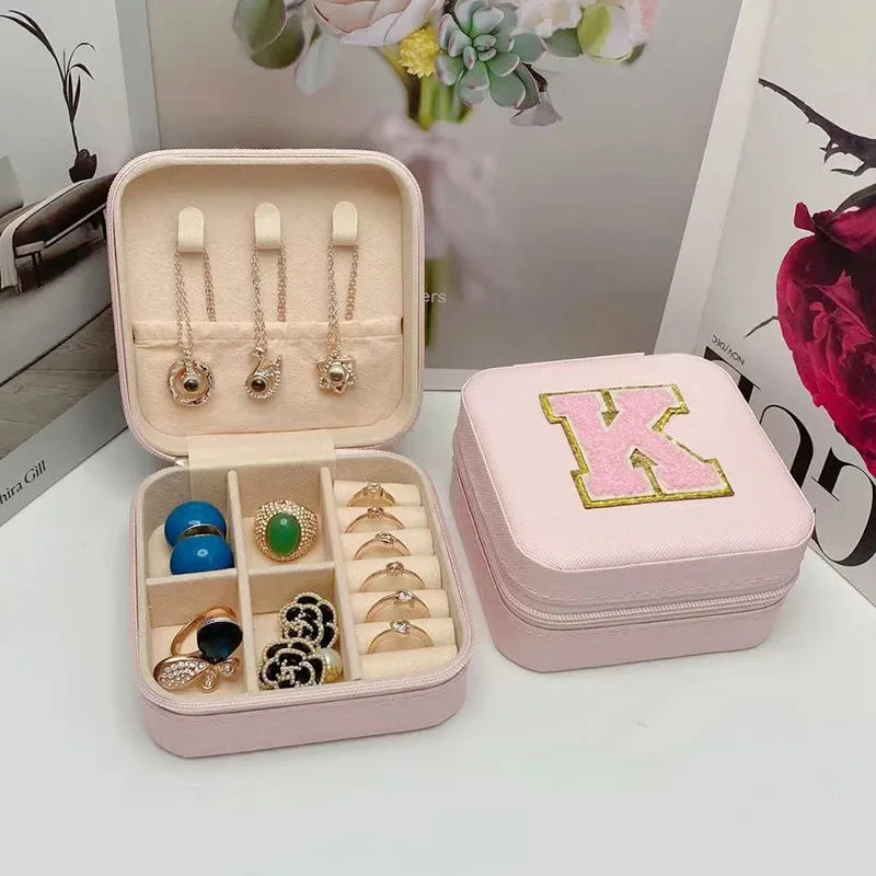 Personalized Mini Jewelry Box with A-Z letters