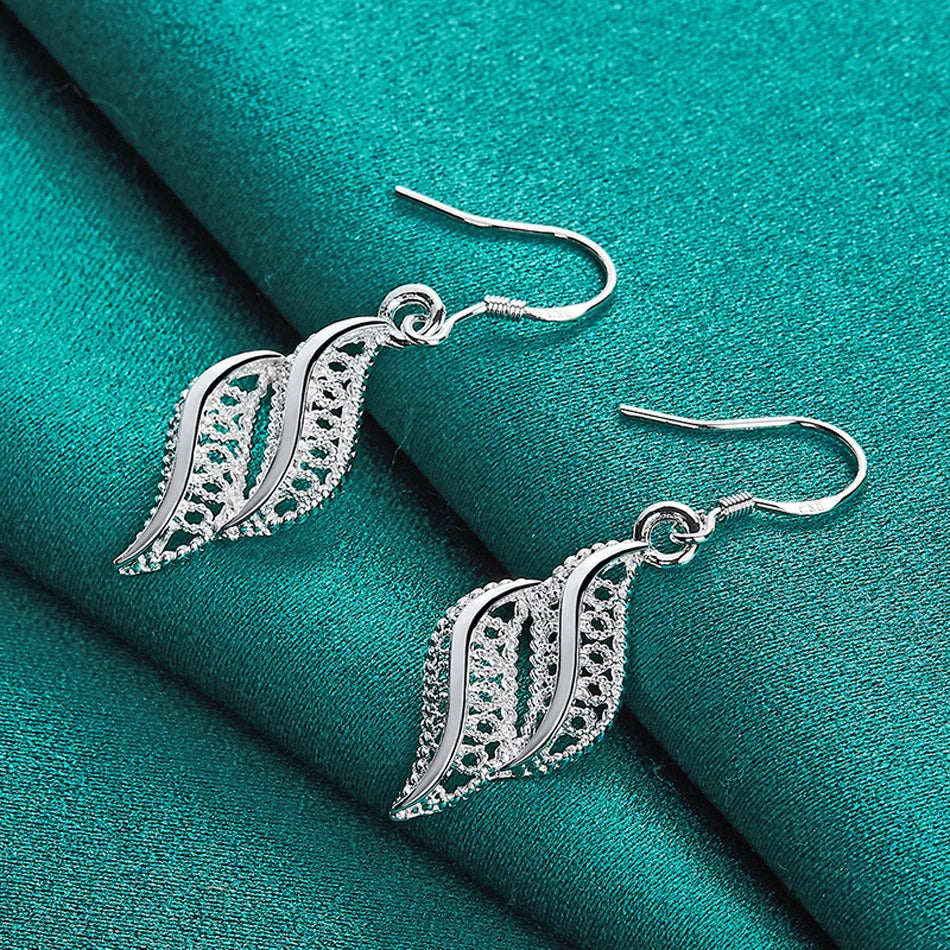 Nature-Inspired Sterling Silver Earrings