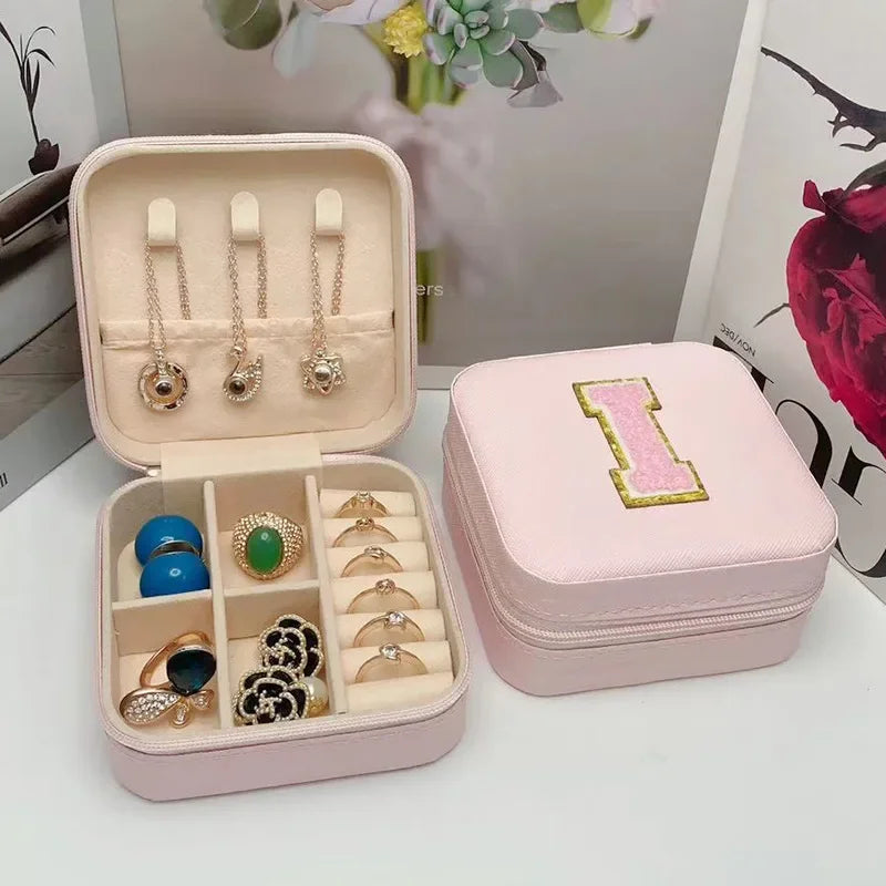 Personalized Mini Jewelry Box with A-Z letters