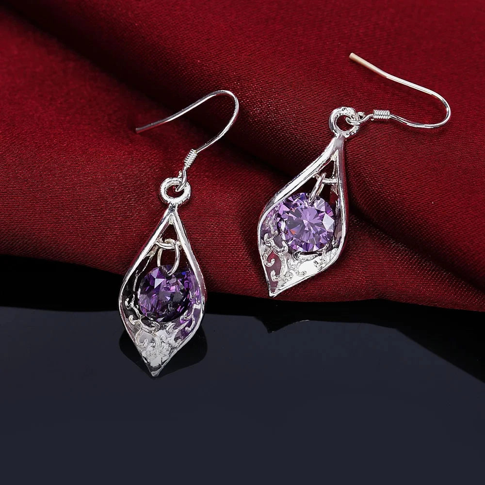 ✨ 925 Silver Amethyst Earrings ✨