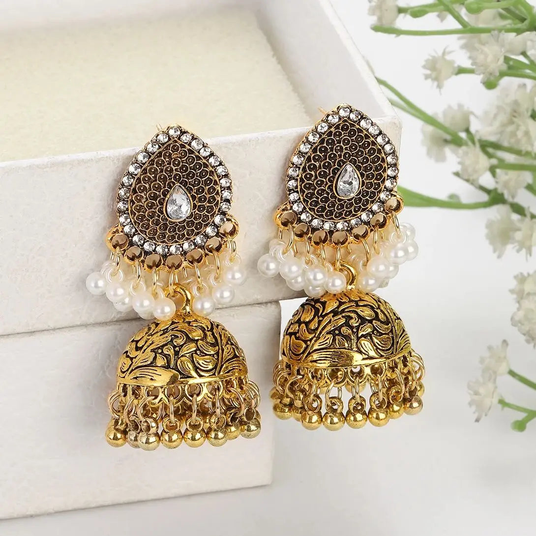 ✨ Afghan Royal Jhumkas – Timeless Elegance