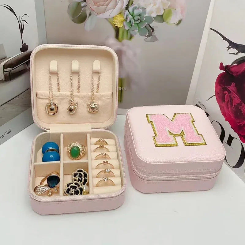 Personalized Mini Jewelry Box with A-Z letters