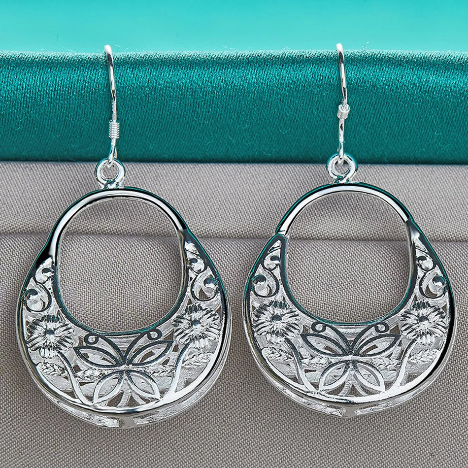 👜 Sterling Silver Handbag Earrings