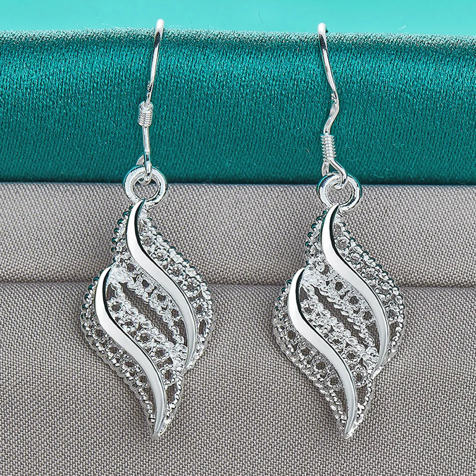 Nature-Inspired Sterling Silver Earrings