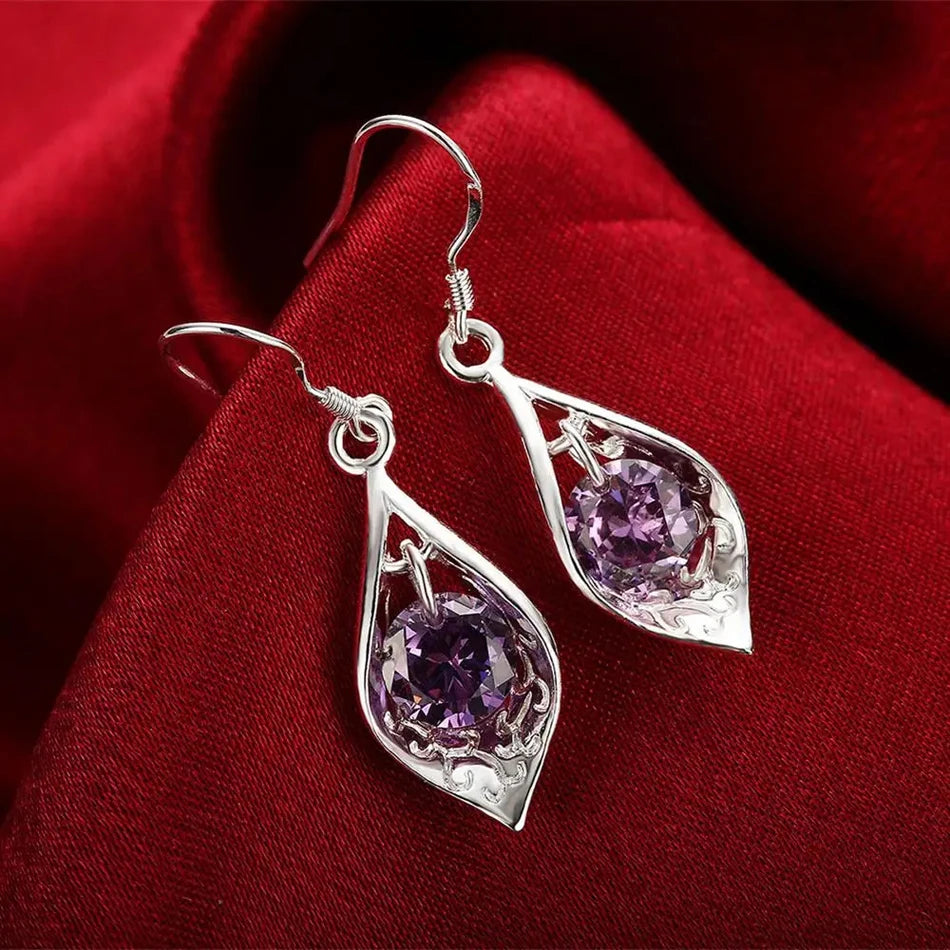 ✨ 925 Silver Amethyst Earrings ✨