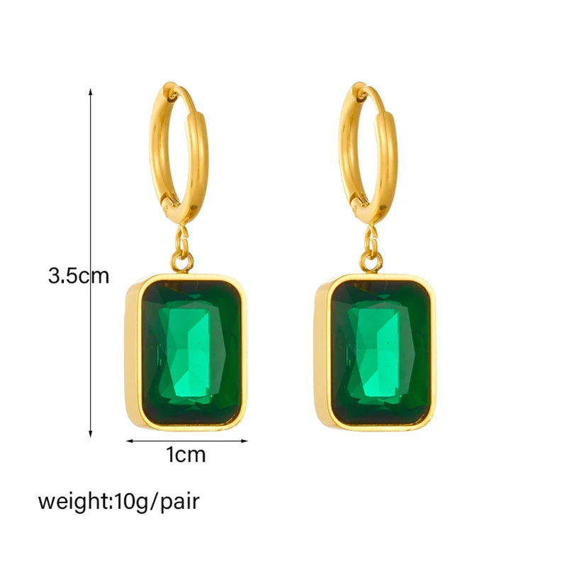 Elegant Geometric Crystal Earrings