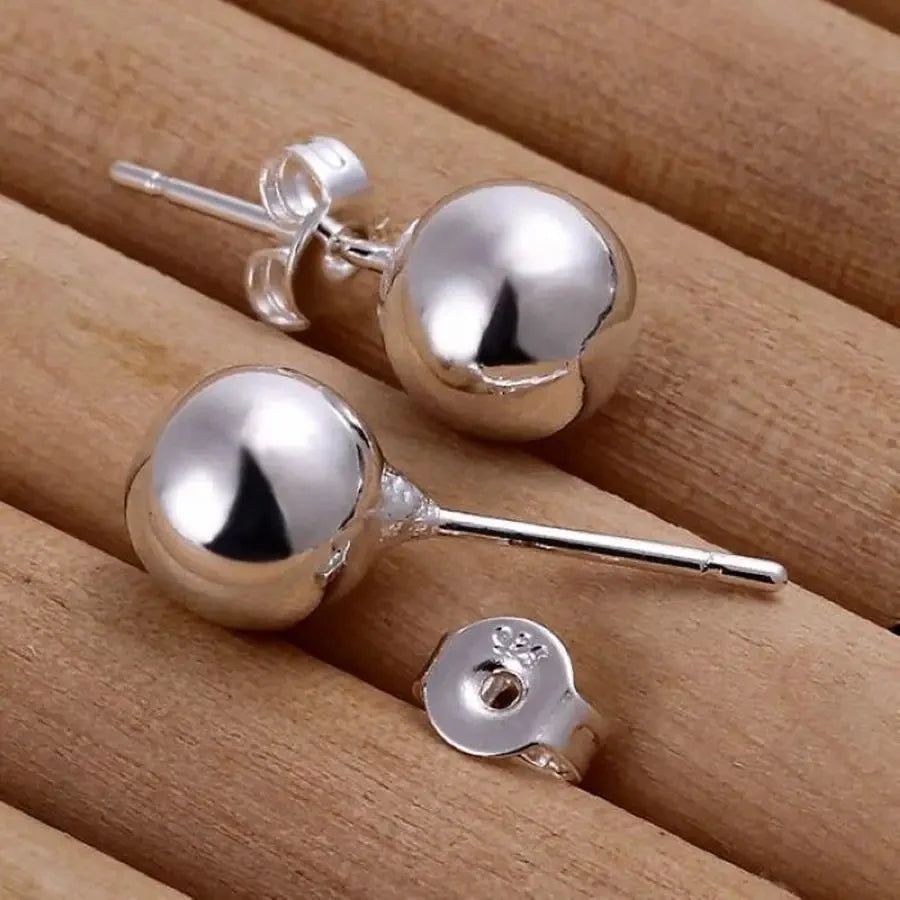 LuxeGlow Sterling Studs